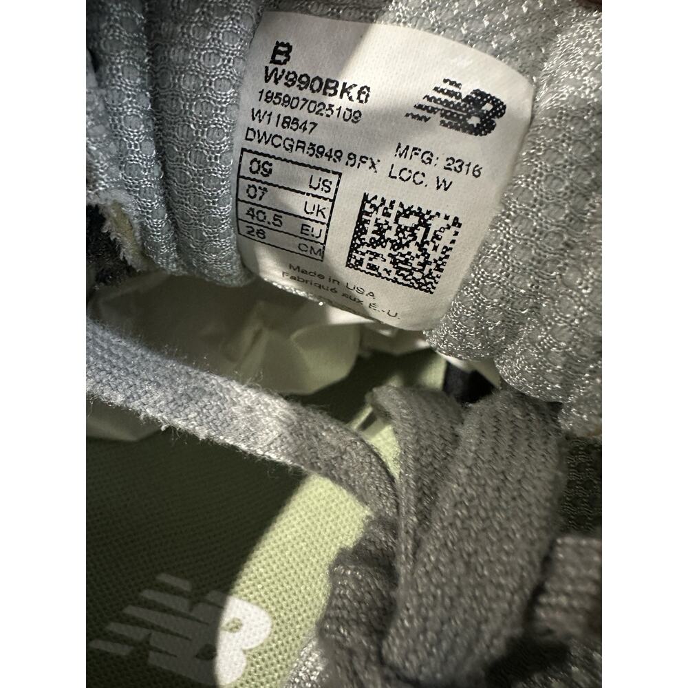 New Balance 990V6 Black Suede Shoes W990BK6 Sneakers Women’s Size 9 B USA Made - Picture 14 of 16